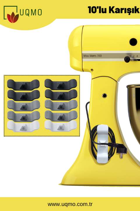 Karışık 10'lu Kablo Düzenleyici & Sabitleyici