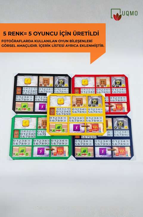 Terraforming Mars ile uyumlu Oyuncu Altlığı - 5'li paket