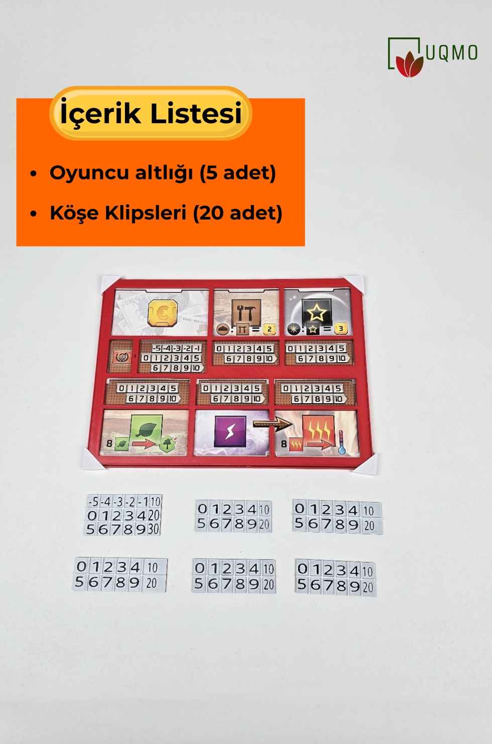 Terraforming Mars ile uyumlu Oyuncu Altlığı - 5'li paket