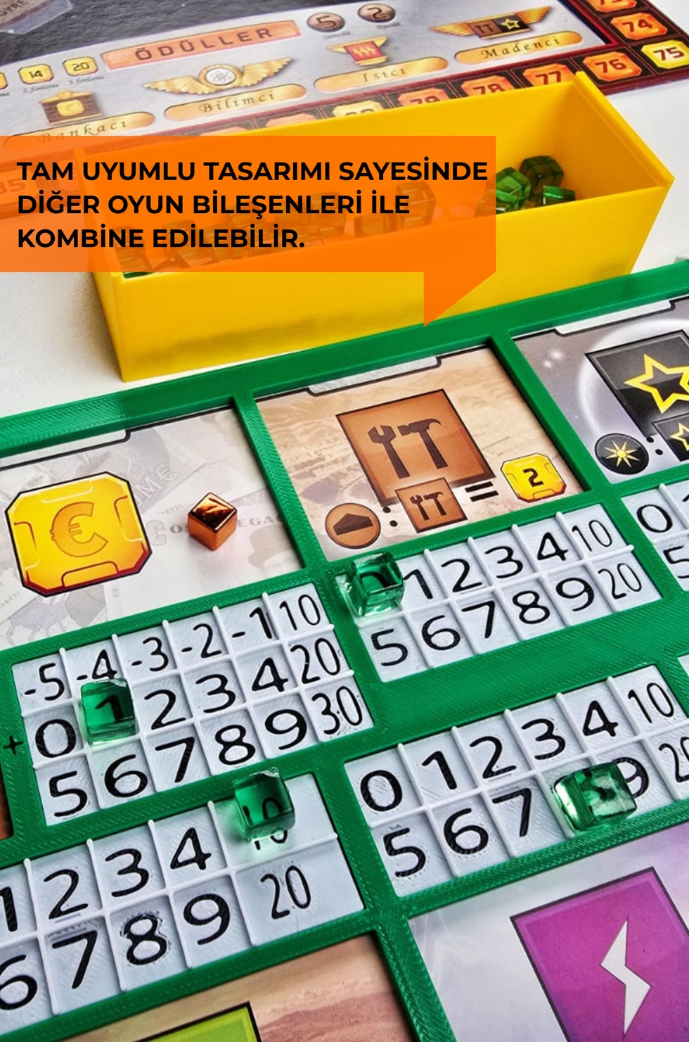 Terraforming Mars ile uyumlu Oyuncu Altlığı - 5'li paket