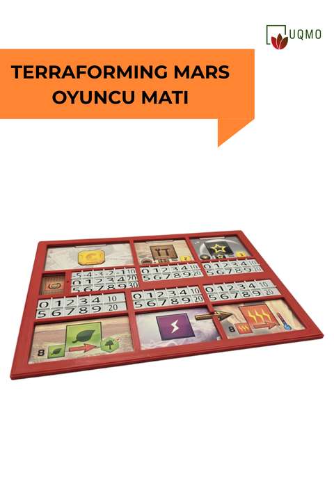 Kırmızı Terraforming Mars ile uyumlu Oyuncu Altlığı