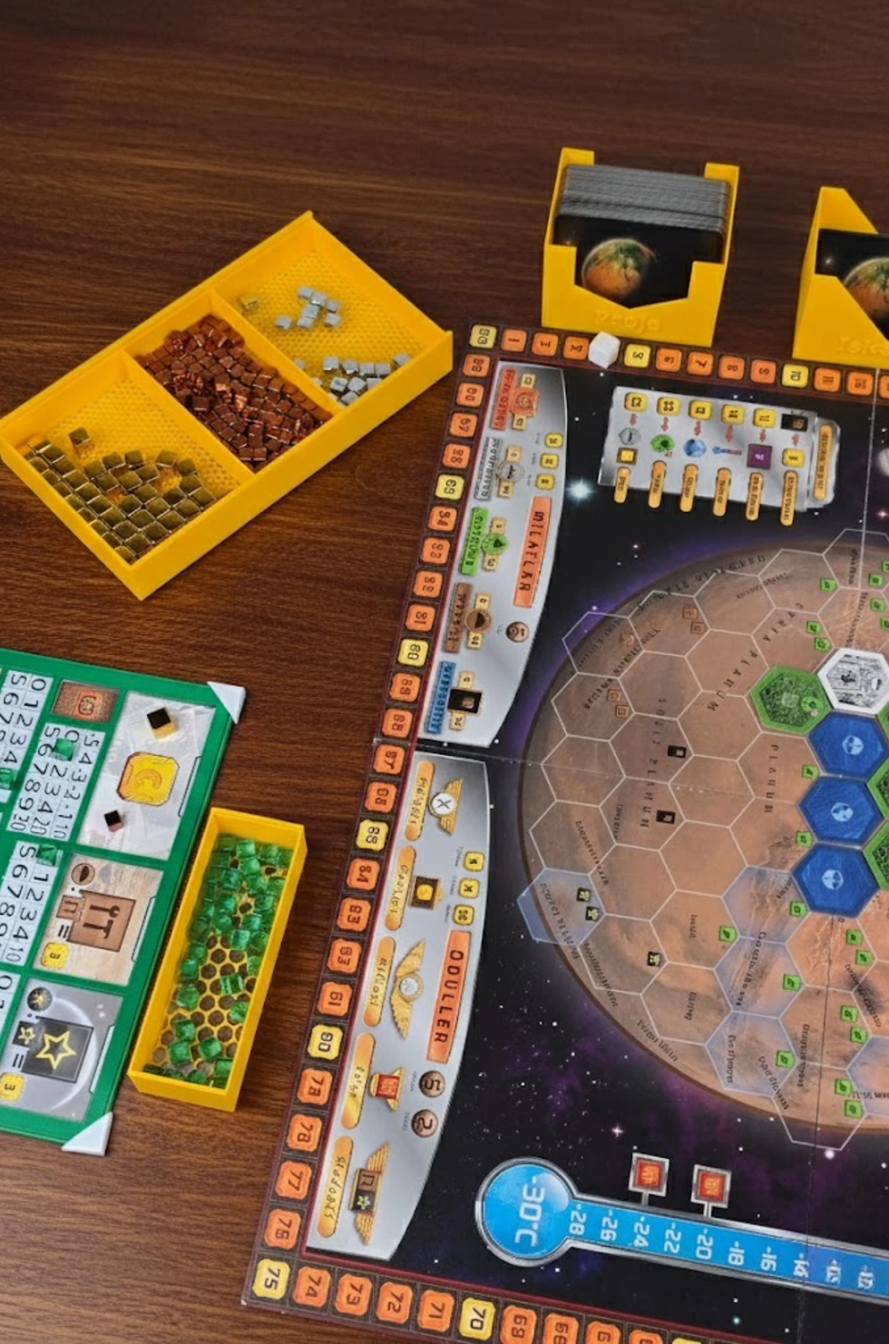 3D Baskı Terraforming Mars Oyunu İle Uyumlu Kutu İçi Düzenleyici + UqmoTag