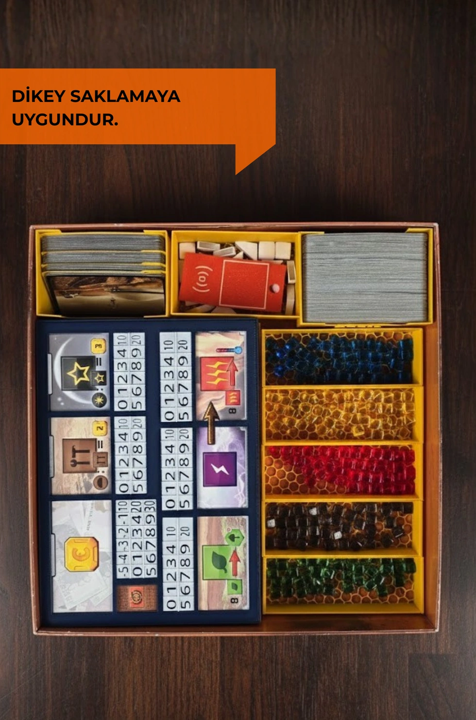 3D Baskı Terraforming Mars Oyunu İle Uyumlu Kutu İçi Düzenleyici + UqmoTag