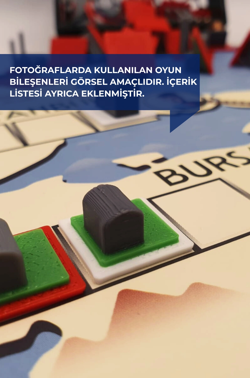 İnkılap Kutu Oyunu ile uyumlu 3D İşletmeler Detay Seti