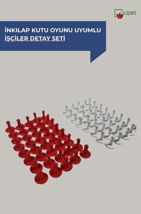 İnkılap Kutu Oyunu ile uyumlu 3D İşçiler Detay Seti