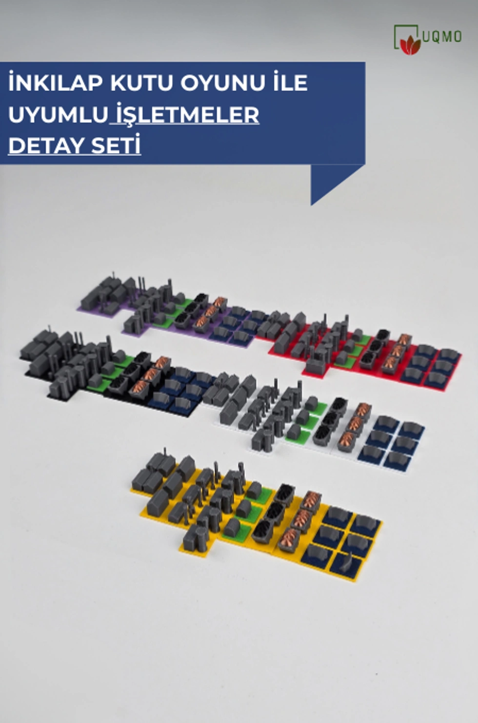 İnkılap Kutu Oyunu ile uyumlu 3D İşletmeler Detay Seti