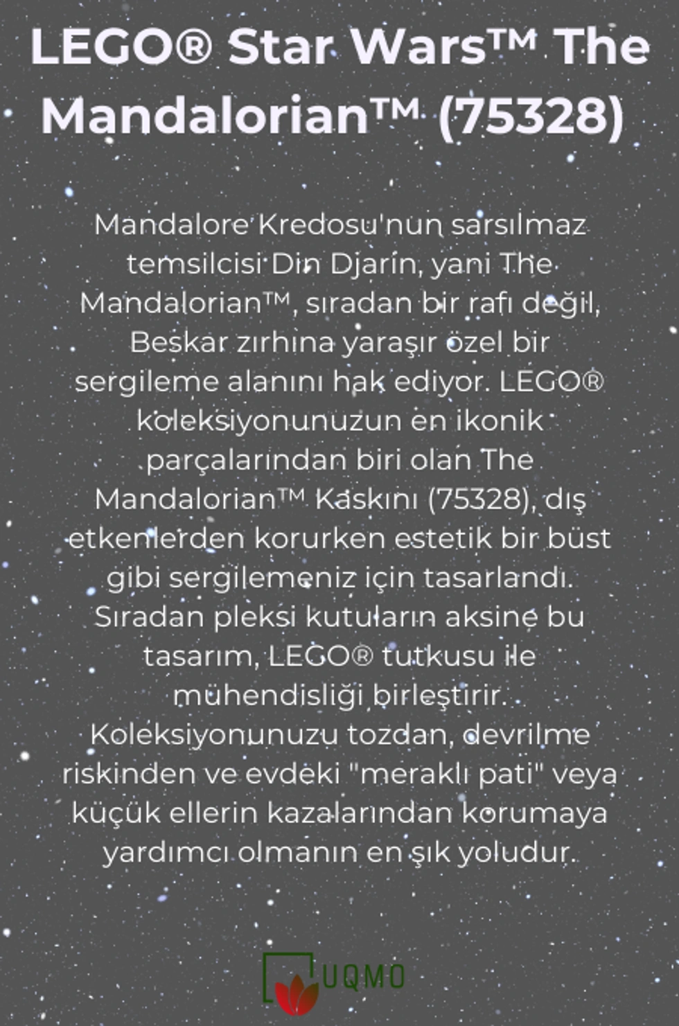 LEGO® Kaskları ile Uyumlu Teşhir Kutusu