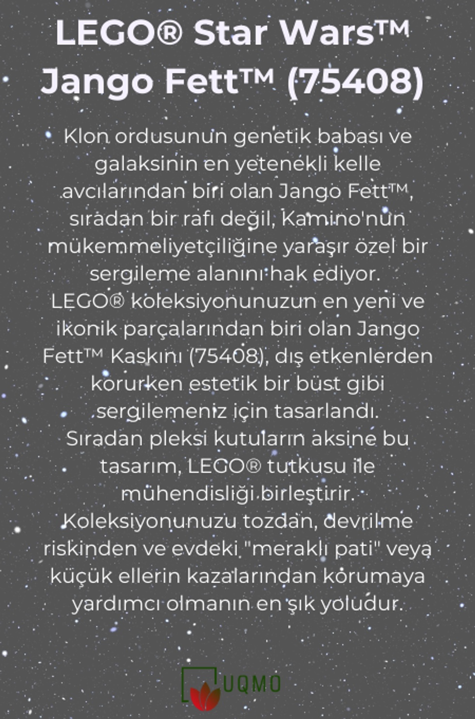 LEGO® Kaskları ile Uyumlu Teşhir Kutusu