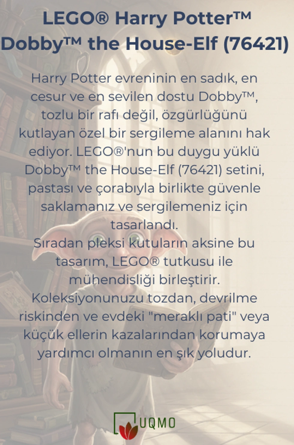 LEGO® Harry Potter™ Dobby™ the House-Elf (76421) ile Uyumlu Teşhir Kutusu