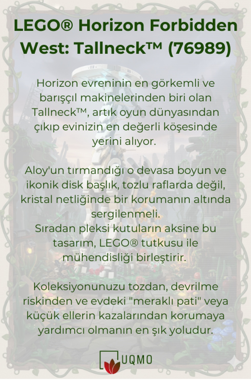 LEGO® Horizon Forbidden West: Tallneck™ (76989) ile Uyumlu Teşhir Kutusu