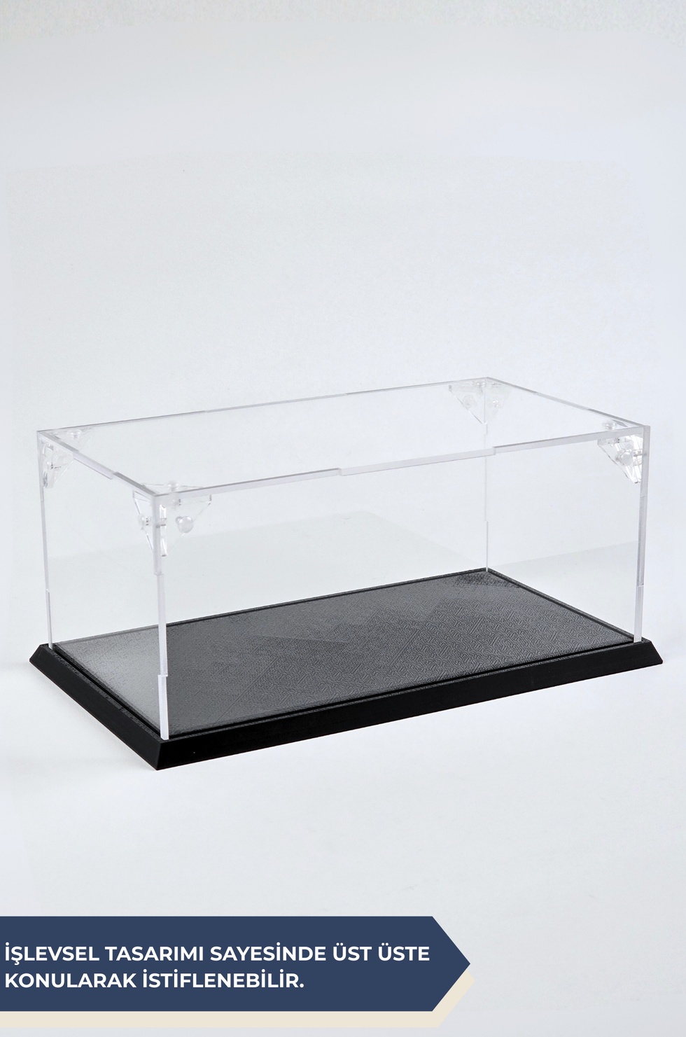 1:24 Model Otomobil ve Değerli Objeler için Podyum Tasarımlı Teşhir Kutusu (Smooth Serisi)