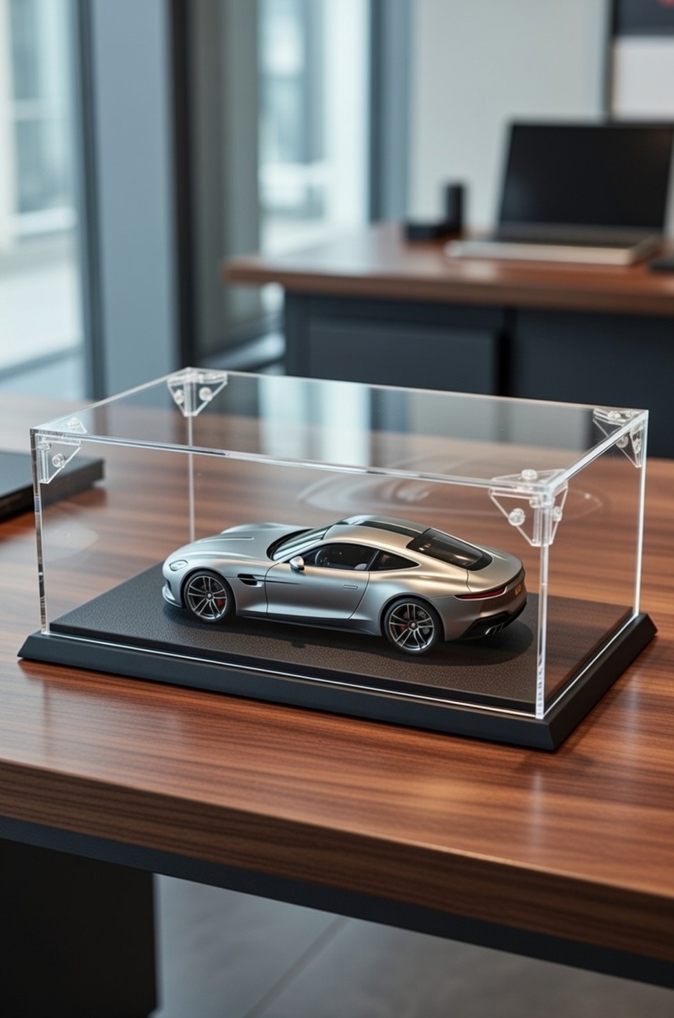 1:24 Model Otomobil ve Değerli Objeler için Podyum Tasarımlı Teşhir Kutusu (Smooth Serisi)