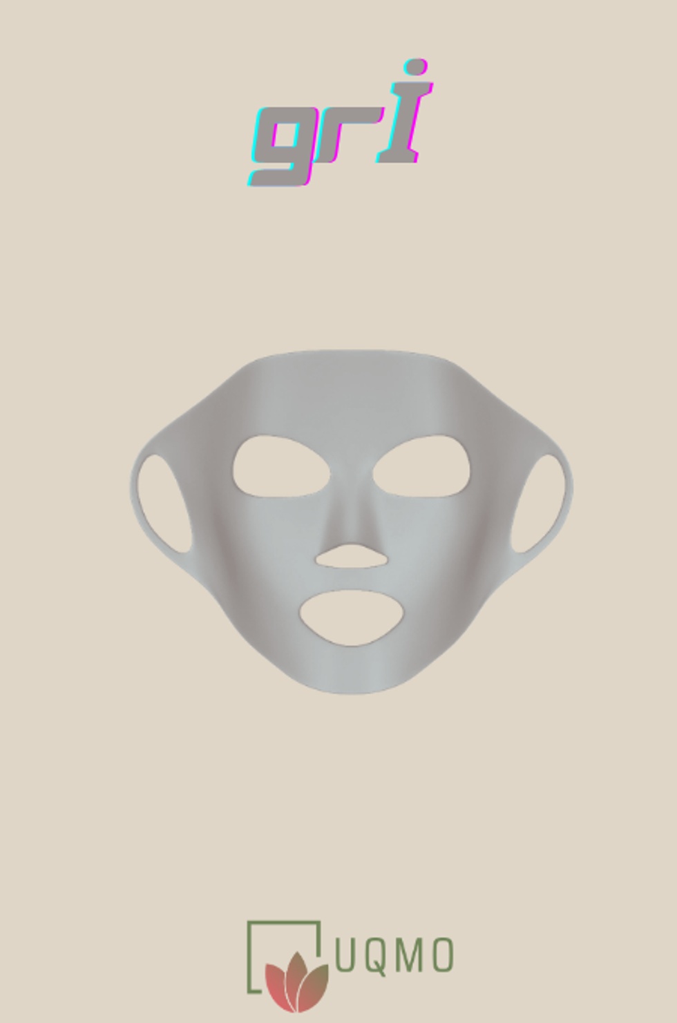 - Yüz Maskesi Koruyucu & Sabitleyici - GRİ