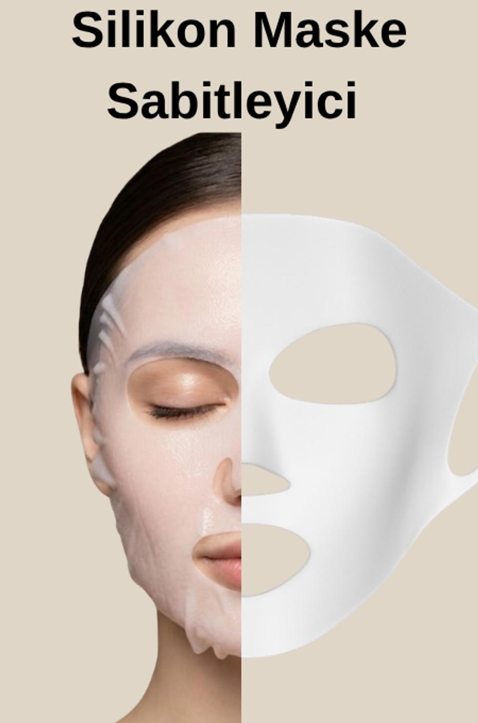 - Yüz Maskesi Koruyucu & Sabitleyici - BEYAZ