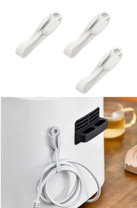 Beyaz Yeni Nesil Kablo Düzenleyici 3'lü