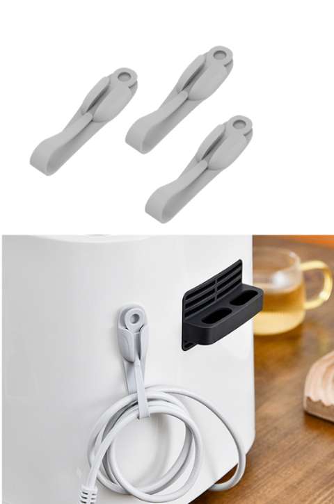 Gri Yeni Nesil Kablo Düzenleyici 3'lü