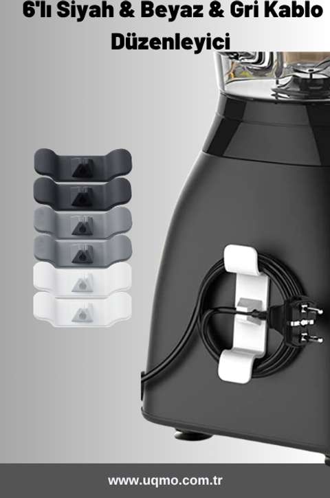 Karışık 6'lı Kablo Düzenleyici & Sabitleyici